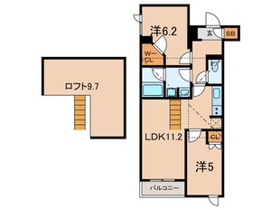 パークアクシス北千束MOCXIONの物件間取画像